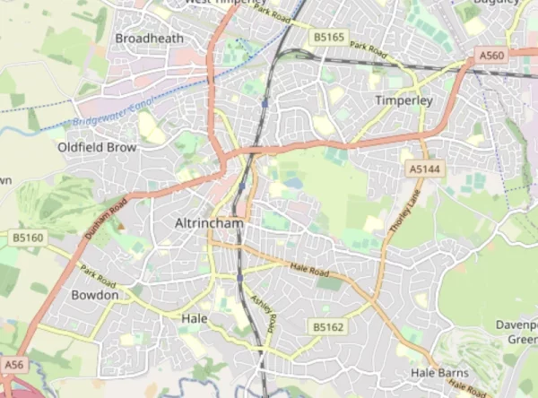 Altrincham Map